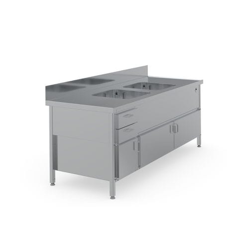 Fregadero médico - 7506259 - Hupfer Metallwerke GmbH & Co. KG - 2 estaciones