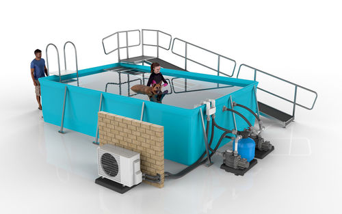 Piscina de rehabilitación veterinaria - MAX series - Hydro Physio - sobre suelo