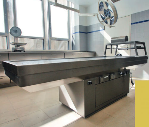 Mesa de autopsia - MC000652 - HYGECO - rectangular / de altura regulable / con ventilación descendente