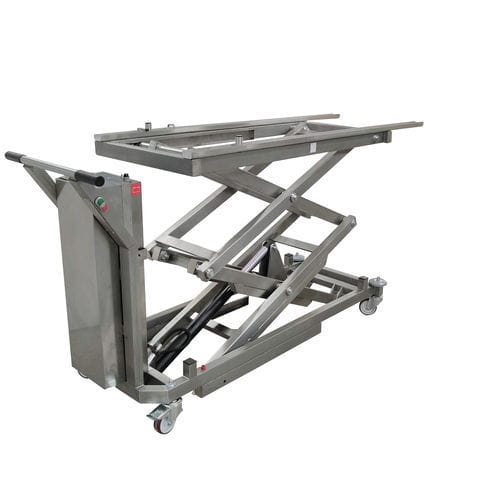 Carro para traslado de cadáveres de elevación - FP000050 - HYGECO - eléctrico / para cuerpos pesados / de altura regulable