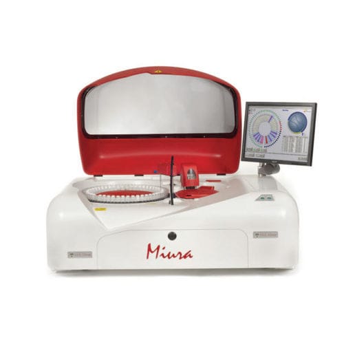 Analizador de bioquímica automático - Miura - ISE - de mesa / aleatorio / con ESI