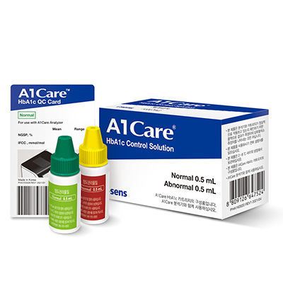 Kit de reactivos en solución - A1Care™ - i-Sens - de control de calidad / líquido / HbA1c