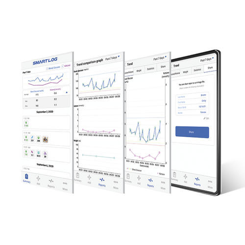 Software médico - SmartLog® - i-Sens - de gestión de la diabetes / de registro / con sistema de seguimiento
