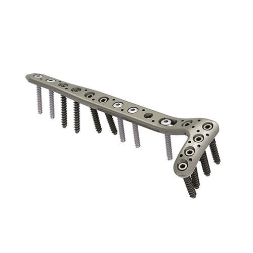 Placa de compresión para tibia - DTL - I.T.S.   - porción distal / anterolateral / bloqueada