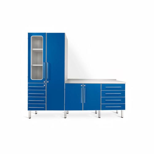 Armario para ordenar - IB - Malvestio - Furniture for healthcare facilities - con puerta / con cajón / azul