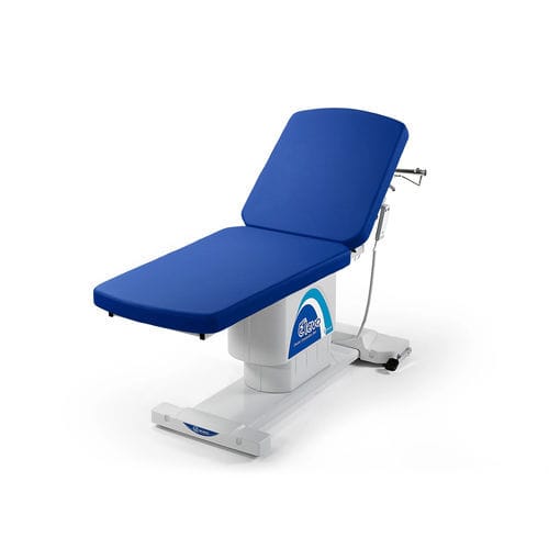 Mesa de exploración eléctrica - Elevo - Malvestio - Furniture for healthcare facilities - de altura variable / 2 secciones / azul