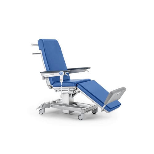 Sillón para tratamiento eléctrico - Malvestio - Furniture for healthcare facilities - 3 secciones / con ruedas / de altura fija