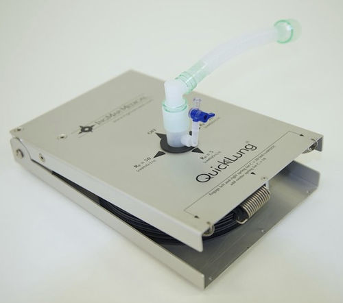 Pulmón de prueba de formación - QuickLung® - IngMar Medical - de respiración artificial / de respiración / para atención general