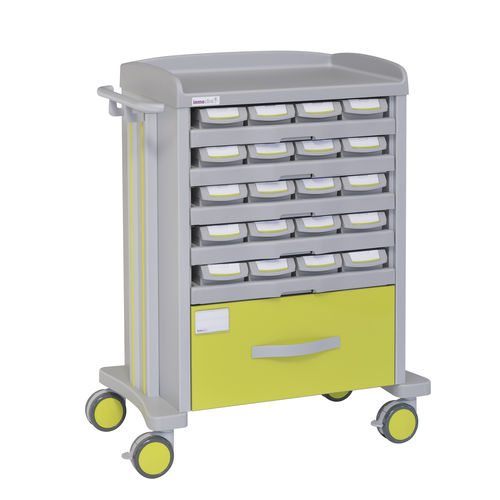 Carro de hospital - 72015 - Inmoclinc - para medicamentos / de dispensación de medicamentos / 1 cajón