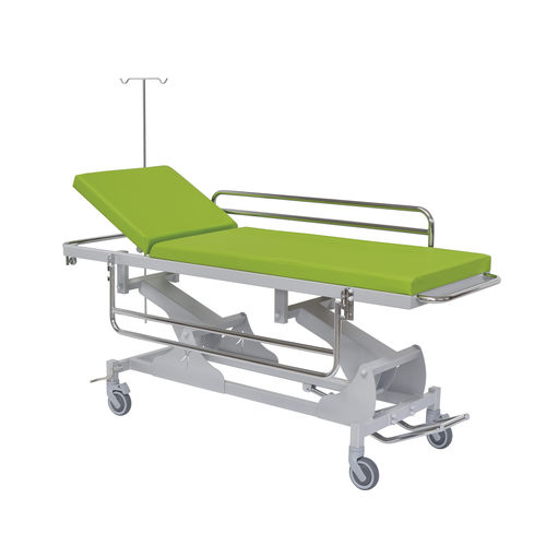 Carro camilla de emergencia - 10005 - Inmoclinc - para traslado de pacientes / hidráulico / de altura variable