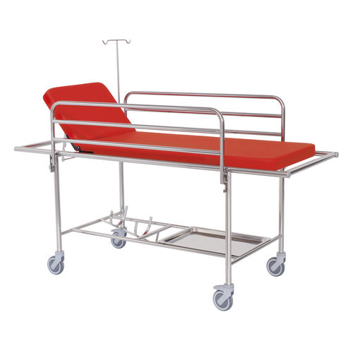 Carro camilla de emergencia - 10050 - Inmoclinc - para traslado de pacientes / manual / con respaldo regulable