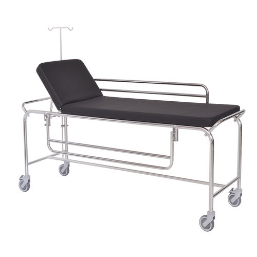 Carro camilla de emergencia - 10107  - Inmoclinc - para traslado de pacientes / manual / con respaldo regulable
