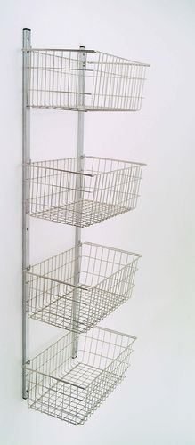 Soporte de pared - 20400 - Inmoclinc - de acero inoxidable / con cestas