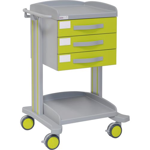 Carro de hospital - 70025 - Inmoclinc - multifunción / 3 cajones / 1 estante