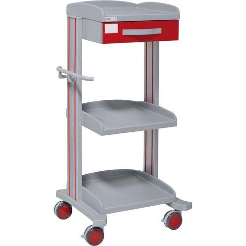 Carro de hospital - 70055 - Inmoclinc - multifunción / con cajón / 3 estantes