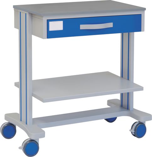 Carro de hospital - 70110 - Inmoclinc - multifunción / 1 cajón / 2 estantes