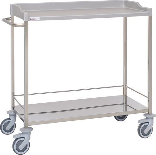 Carro de hospital - 10800 - Inmoclinc - multifunción / de acero inoxidable / 2 estantes
