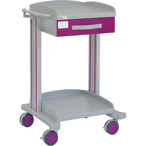 Carro de hospital - 70005 - Inmoclinc - multifunción / 1 cajón / 1 estante