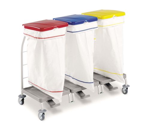 Carro para bolsas para ropa sucia - 10246 - Inmoclinc - de hospital / de transporte / 3 bolsas
