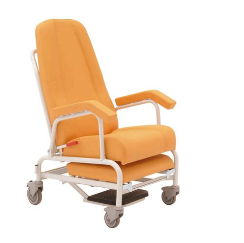 Sillón de descanso manual - 21154 - Inmoclinc - con respaldo regulable / con ruedas / con reposapiernas