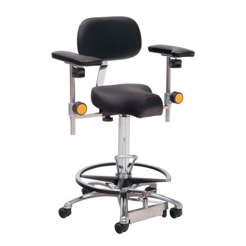Taburete para cirujano - 23200 - Inmoclinc - de altura variable / giratorio / hidráulico