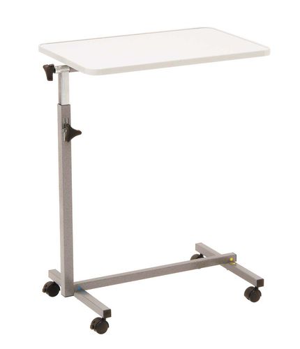 Mesa de cama con accionamiento manual - 14206 - Inmoclinc - con ruedas / de altura regulable / reclinable