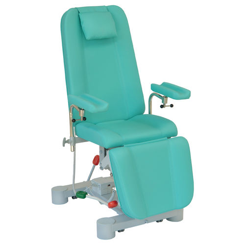 Sillón para extracción de sangre manual - 21255 - Inmoclinc - hidráulico / 3 secciones / con ruedas
