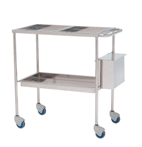 Carro de uso general - 10144 - Inmoclinc - auxiliar / 3 bandejas / con papelera