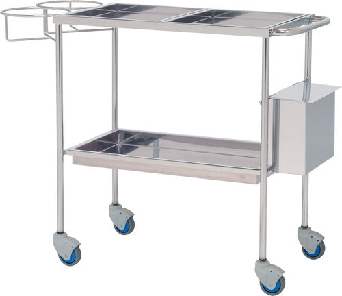Carro de uso general - 10146 - Inmoclinc - auxiliar / 3 bandejas / con papelera