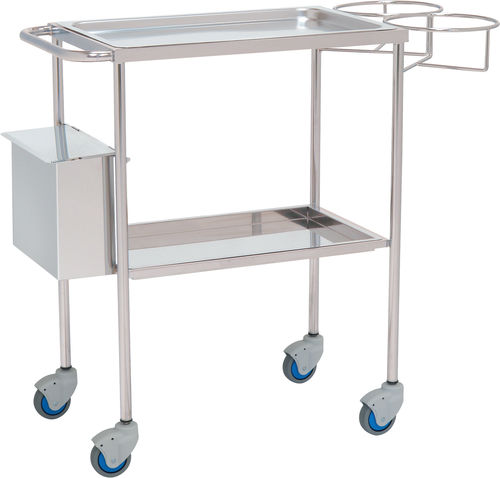 Carro de uso general - 10157 - Inmoclinc - auxiliar / 2 bandejas / con papelera