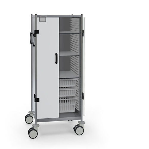 Carro de hospital - 606 DN.(3)60.(2)72.73 - Insausti - para transporte / de acero inoxidable / con 2 puertas