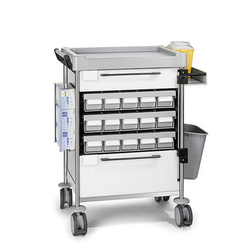 Carro médico - 1809 W - Insausti - para medicamentos / de dispensación de medicamentos / de acero inoxidable