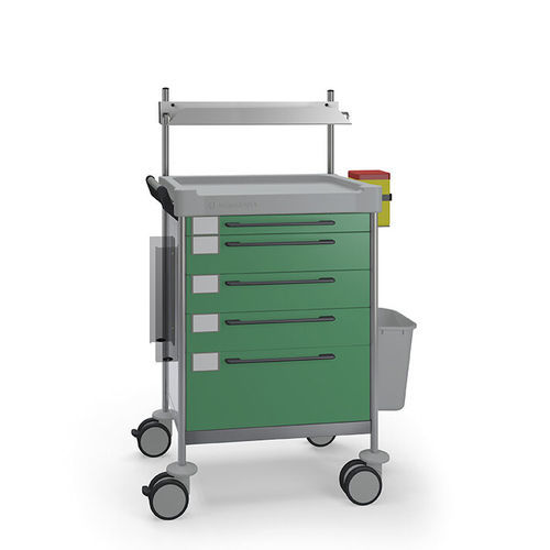 Carro médico - 1636 G - Insausti - para cuidados / de acero inoxidable / de polietileno