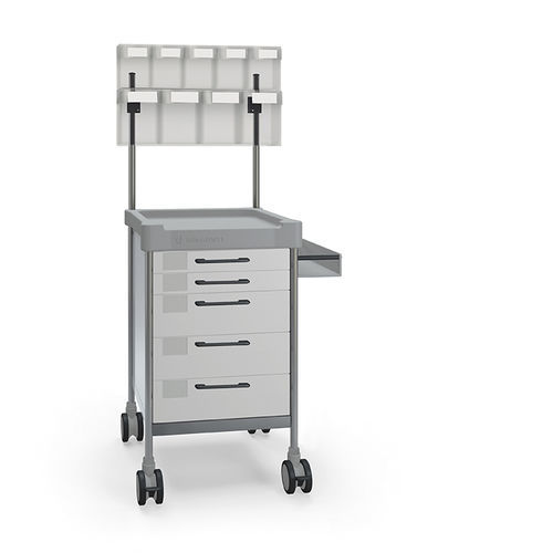Carro médico - Q004LW W - Insausti - para cuidados / de acero inoxidable / de polietileno