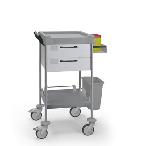 Carro médico - Q102 W - Insausti - para cuidados / de acero inoxidable / de polietileno