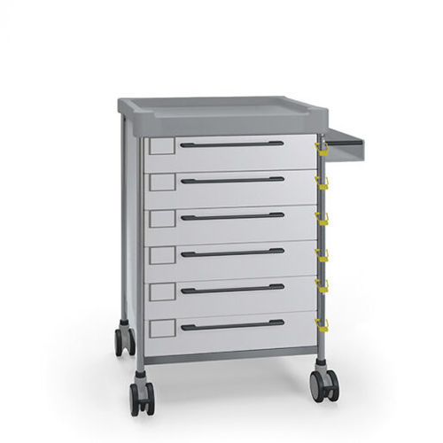 Carro médico - 3702 W - Insausti - para intubación difícil / de acero inoxidable / de polietileno