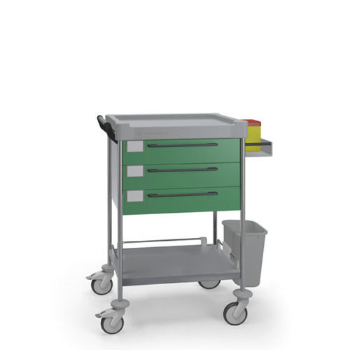 Carro médico - 1602 G.AXWD12.WS12 - Insausti - para cuidados / de acero inoxidable / de polietileno