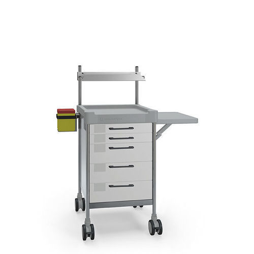 Carro médico - Q003LW W - Insausti - para cuidados / de acero inoxidable / de polietileno