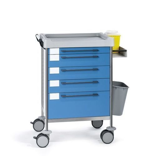 Carro médico - 1604 B - Insausti - para cuidados / de acero inoxidable / de polietileno