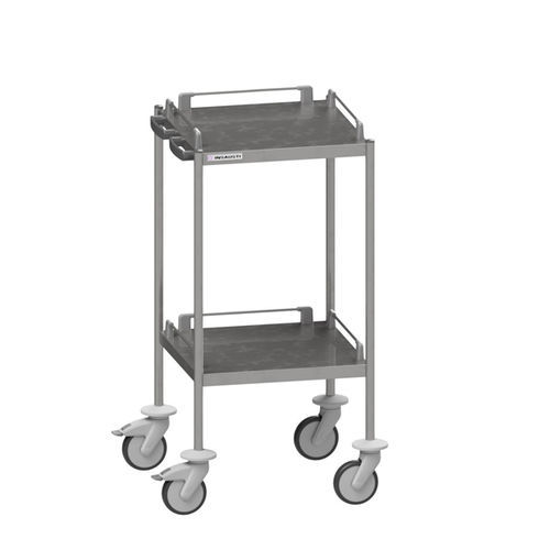Carro de hospital - SQ505 - Insausti - para transporte / de acero inoxidable / 2 estantes