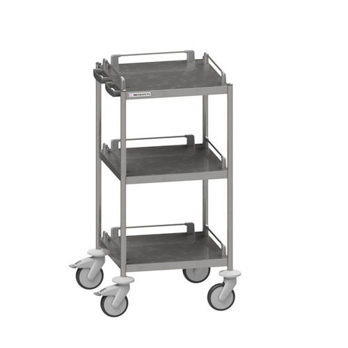 Carro de hospital - SQ510 - Insausti - para transporte / de acero inoxidable / 3 estantes