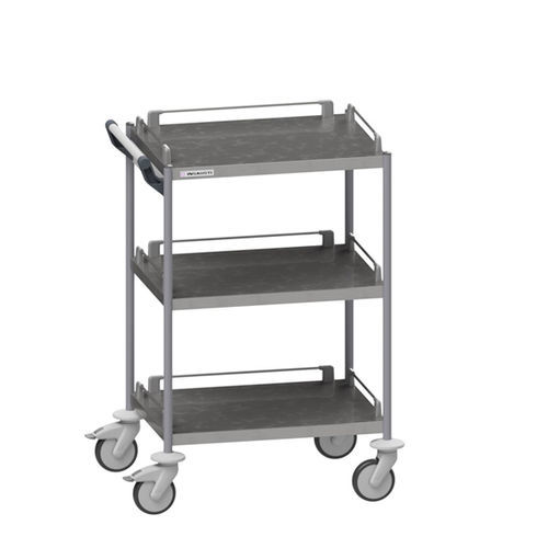 Carro de hospital - 510 - Insausti - para transporte / de acero inoxidable / 3 estantes