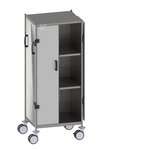 Carro de hospital - 603 DN - Insausti - para transporte / de acero inoxidable / con 2 puertas