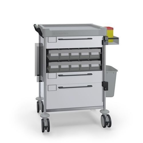 Carro médico - 1808 W - Insausti - para medicamentos / de dispensación de medicamentos / de acero inoxidable
