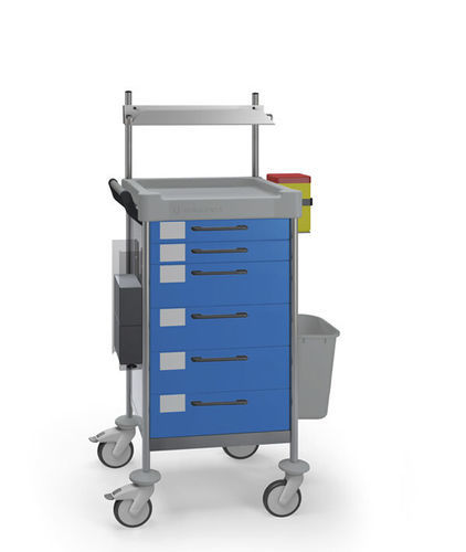 Carro médico - Q136 B - Insausti - para cuidados / de acero inoxidable / de polietileno