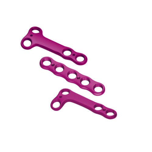 Placa de compresión para metatarso - Intercus - para antepié / para articulación metatarsofalángica / bloqueada