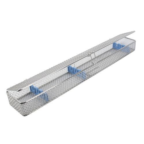 Bandeja de esterilización para instrumental - 08774 - Key Surgical - de acero inoxidable / de silicona / perforada