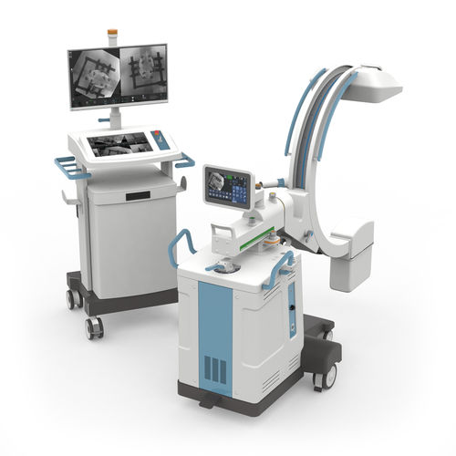 Arco quirúrgico móvil - RADIUS EVO - Intermedical - con sensor plano / con columna de vídeo
