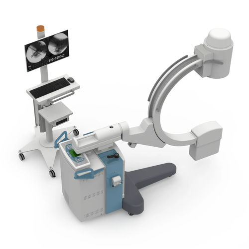 Arco quirúrgico móvil - RADIUS DIM - Intermedical - con tubo intensificador de imagen / con columna de vídeo