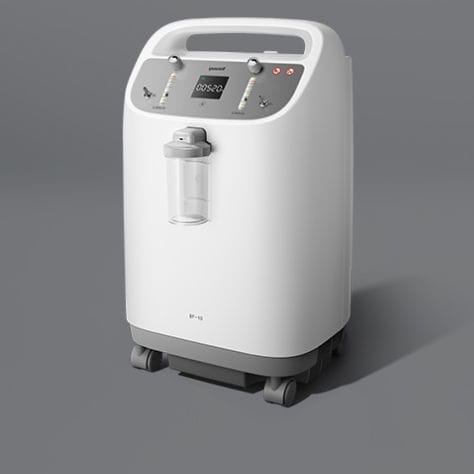 Concentrador de oxígeno médico - 8F-10 - Jiangsu Yuyue Medical Equipment & Supply - con ruedas